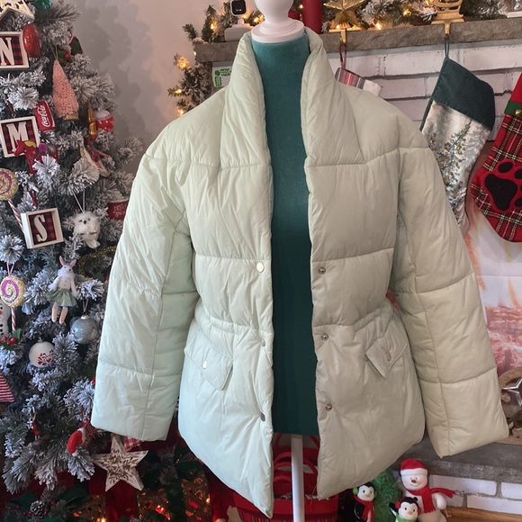 J. Crew NWOT Alps puffer jacket with PrimaLoft Soft Mint, Size S - Picture 12 of 12